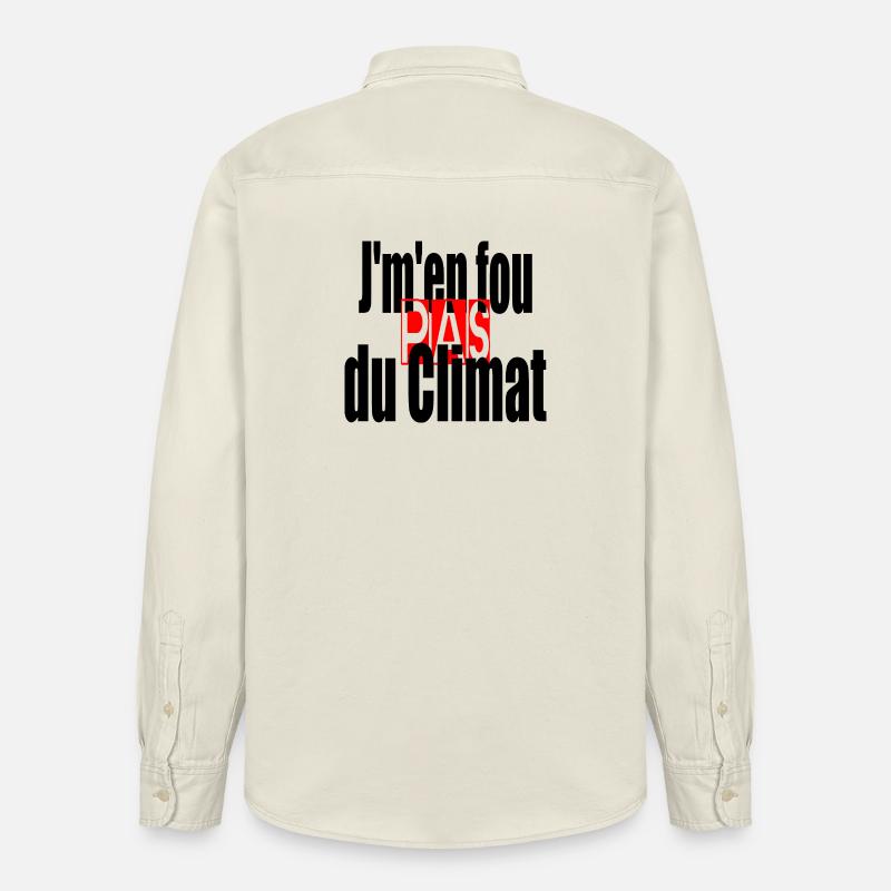 climat - Chemise unisexe coupe décontractée bio Stanley/Stella - écru doux