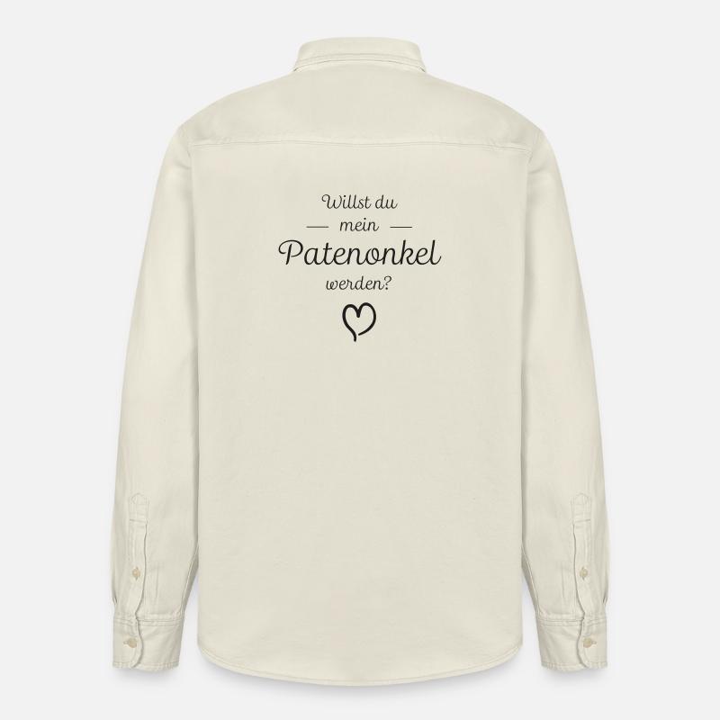 Willst du mein Patenonkel werden? - Relaxed Fit Unisex Organic Hemd von Stanley/Stella - Natur