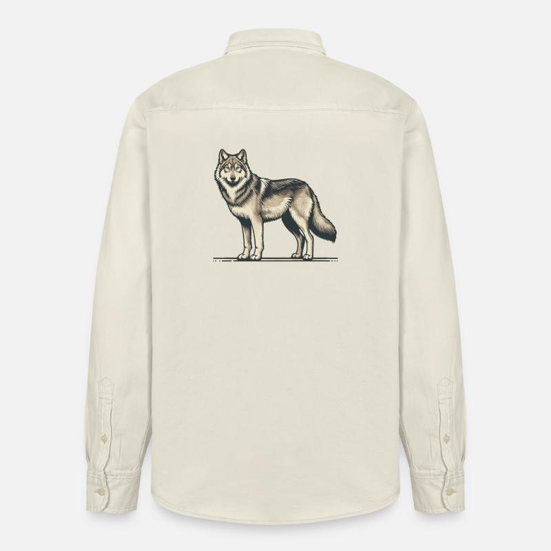 Loup - Chemise unisexe coupe décontractée bio Stanley/Stella - écru doux