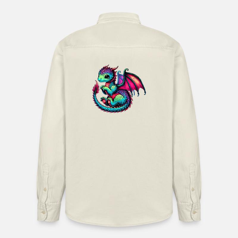 Dragon - Chemise unisexe coupe décontractée bio Stanley/Stella - écru doux