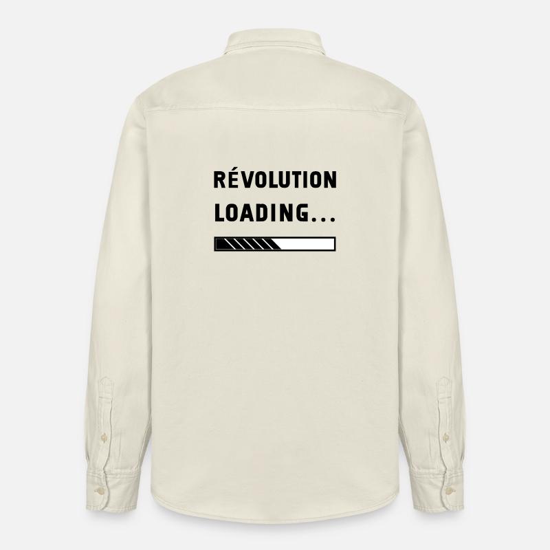 revolution loading - Chemise unisexe coupe décontractée bio Stanley/Stella - écru doux
