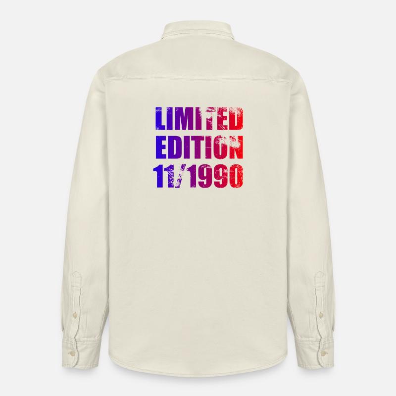 35e anniversaire Edition Limitée 11/1990 - Chemise unisexe coupe décontractée bio Stanley/Stella - écru doux