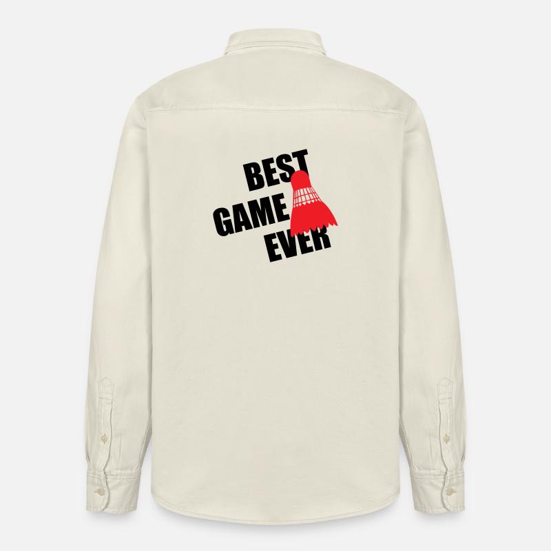 Badminton Best Game Ever - Chemise unisexe coupe décontractée bio Stanley/Stella - écru doux