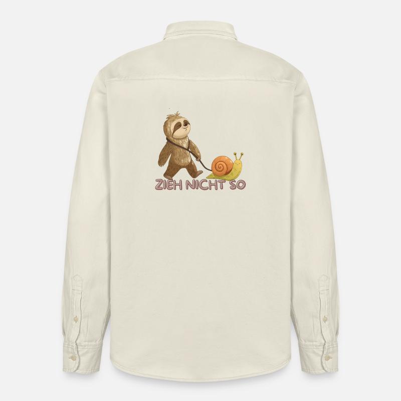 Zieh Nicht So – Langsame Freundschaft - Relaxed Fit Unisex Organic Hemd von Stanley/Stella - Natur