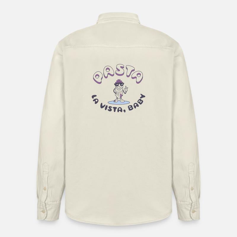 Graphique d’icônes Astra Peace - Chemise unisexe coupe décontractée bio Stanley/Stella - écru doux
