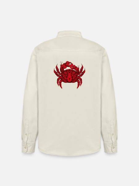A red king crab - Relaxed Fit Unisex Organic Shirt by Stanley/Stella - soft Ecru