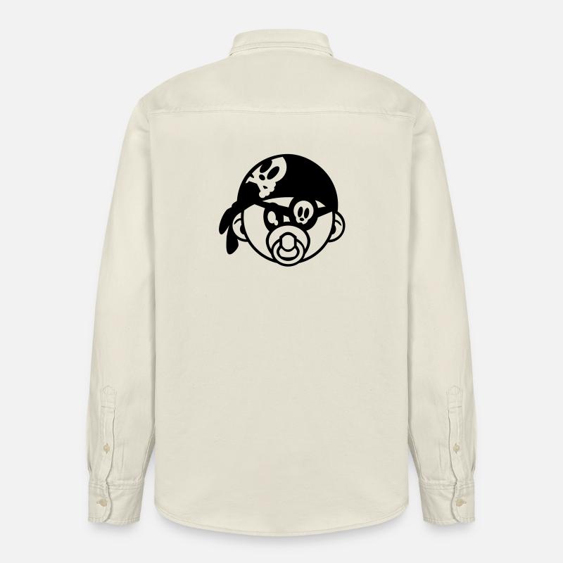 pirate de bébé - Chemise unisexe coupe décontractée bio Stanley/Stella - écru doux