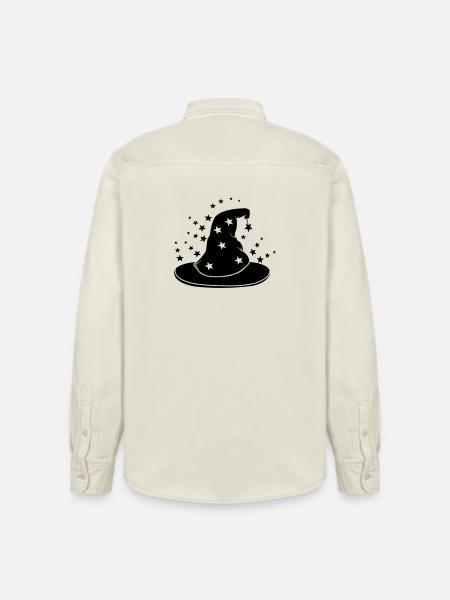 Magical wizard hat with stars - Relaxed Fit Unisex Organic Shirt by Stanley/Stella - soft Ecru