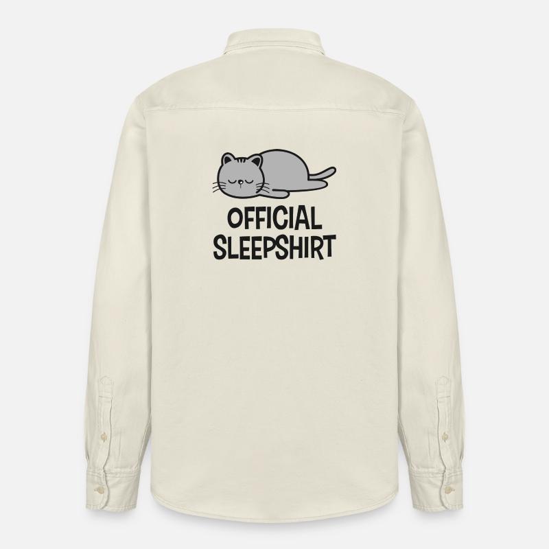 Katze Katzen - Relaxed Fit Unisex Organic Hemd von Stanley/Stella - Natur