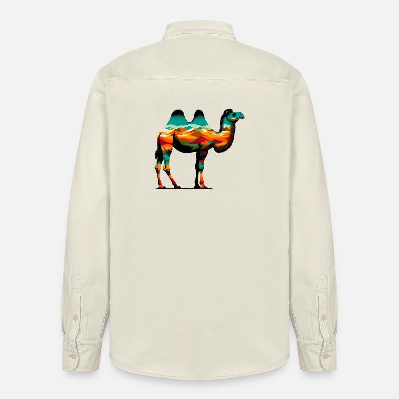 Kamel - Relaxed Fit Unisex Organic Hemd von Stanley/Stella - Natur
