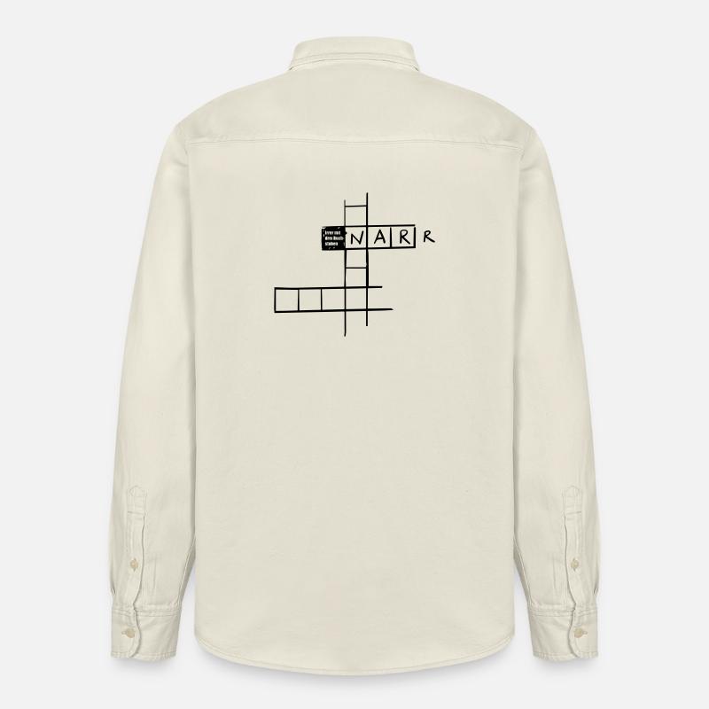 Irrer mit 3 Buchstaben - Relaxed Fit Unisex Organic Hemd von Stanley/Stella - Natur