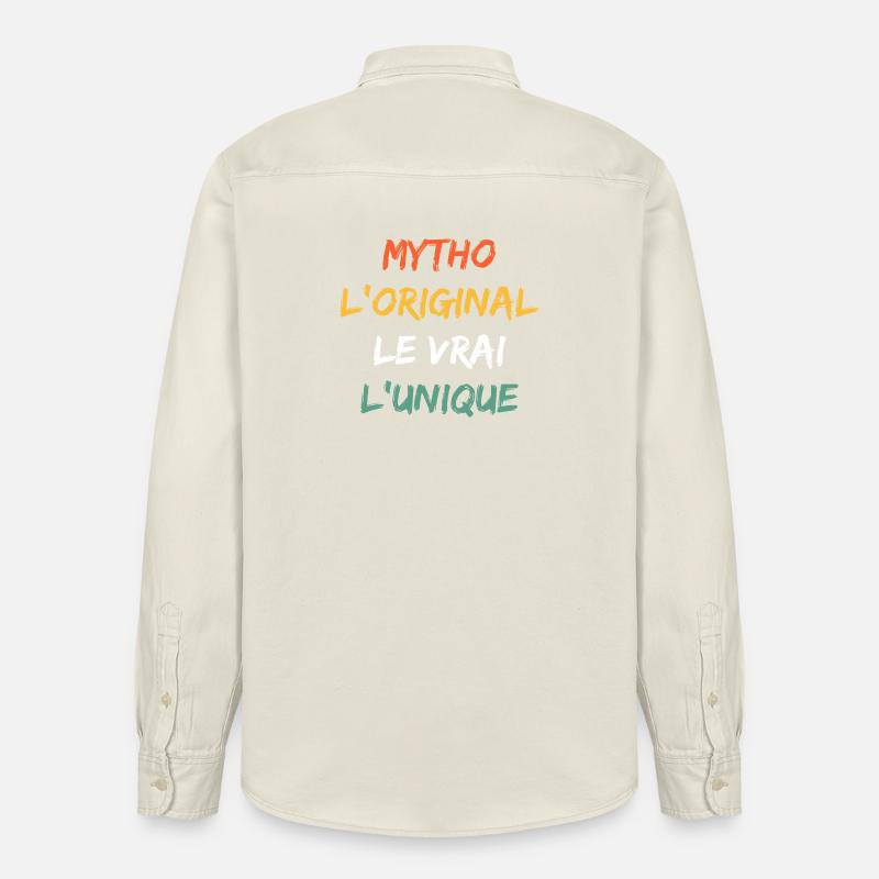 Mytho Original Le Vrai Unique - Chemise unisexe coupe décontractée bio Stanley/Stella - écru doux