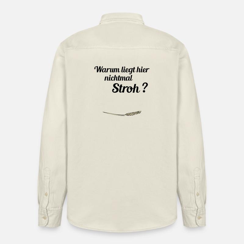 Pas de paille - Chemise unisexe coupe décontractée bio Stanley/Stella - écru doux