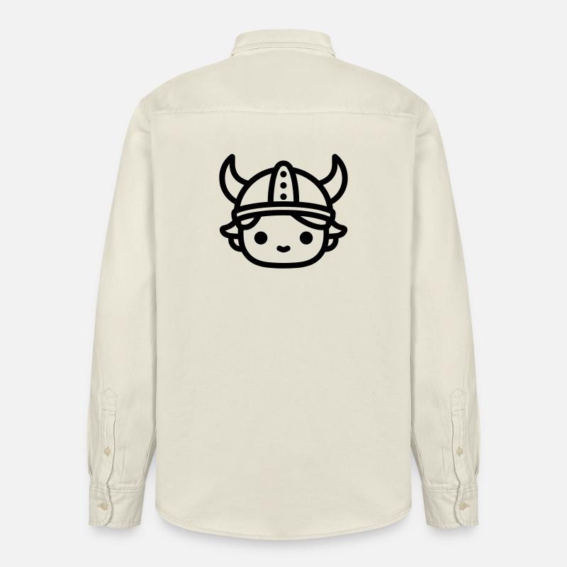 Wikinger - Relaxed Fit Unisex Organic Hemd von Stanley/Stella - Natur