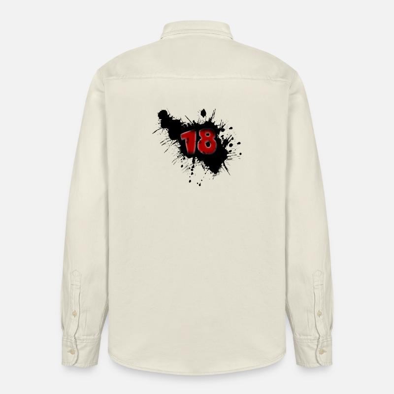 18e anniversaire - Chemise unisexe coupe décontractée bio Stanley/Stella - écru doux