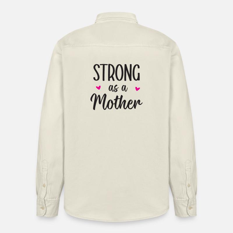 Stark wie eine Mutter - Relaxed Fit Unisex Organic Hemd von Stanley/Stella - Natur