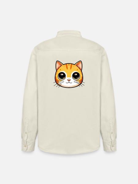 Chat - Chemise unisexe coupe décontractée bio Stanley/Stella - écru doux
