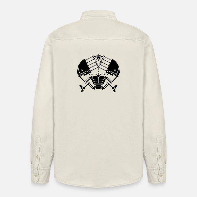 3rd Eye Robotics - version noire - Chemise unisexe coupe décontractée bio Stanley/Stella - écru doux