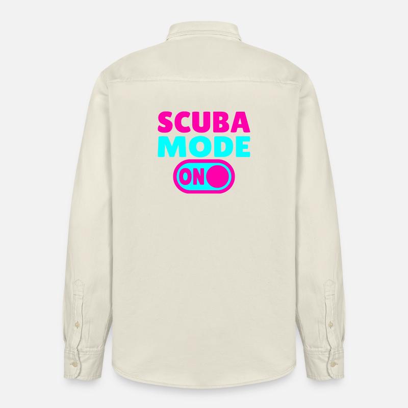 Mode Plongée ACTIVÉ - Plongeur - Chemise unisexe coupe décontractée bio Stanley/Stella - écru doux