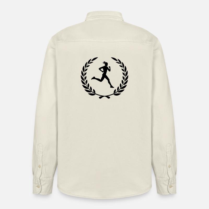 Siegerläufer - Relaxed Fit Unisex Organic Hemd von Stanley/Stella - Natur