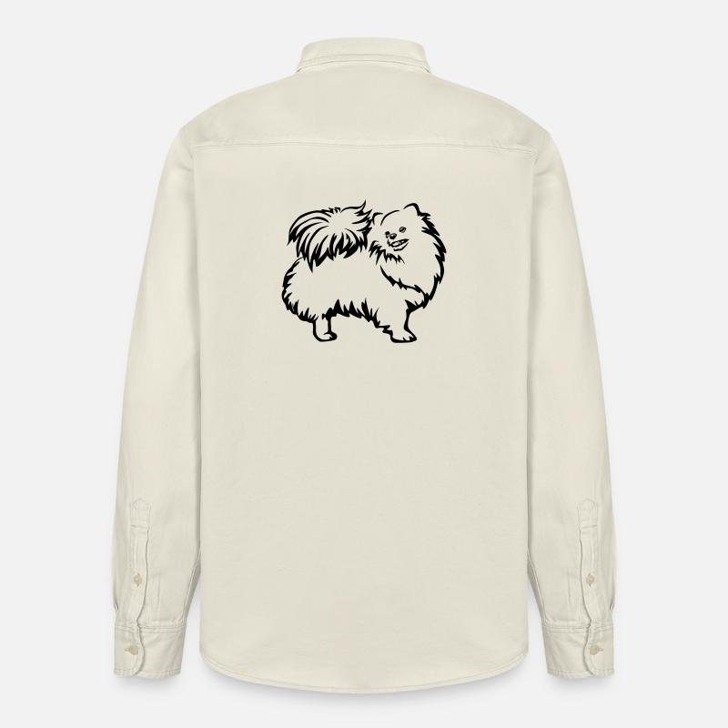 Zwergspitz - Relaxed Fit Unisex Organic Hemd von Stanley/Stella - Natur