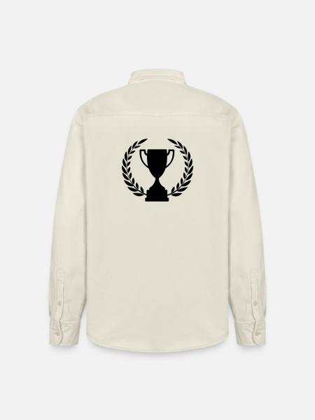 Cup sports cup laurel wreath - Relaxed Fit Unisex Organic Shirt by Stanley/Stella - soft Ecru