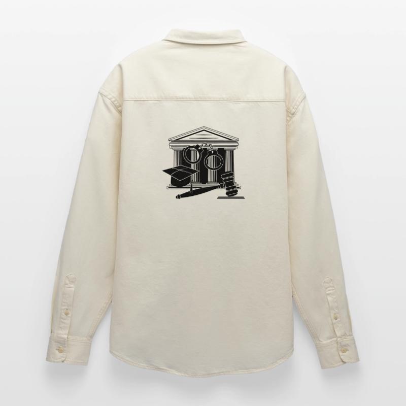Logo des Gerichts, des Richters oder des Anwalts Relaxed Fit Unisex Organic Hemd von Stanley/Stella