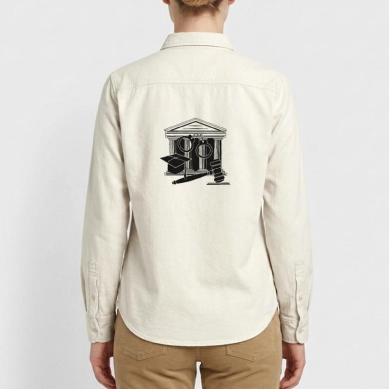 Logo des Gerichts, des Richters oder des Anwalts Relaxed Fit Unisex Organic Hemd von Stanley/Stella