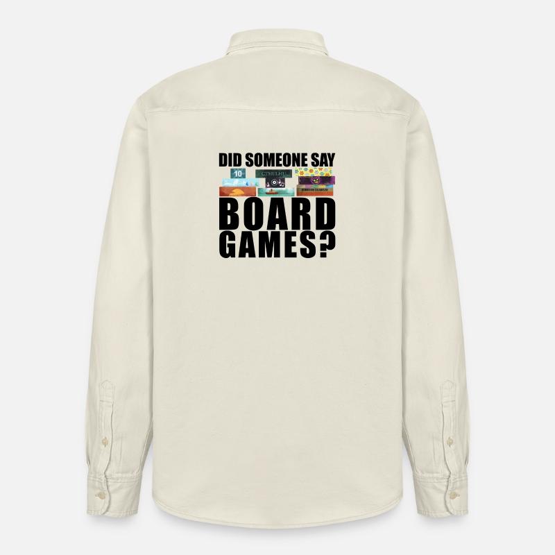 Brettspiele lustiger Spruch - Relaxed Fit Unisex Organic Hemd von Stanley/Stella - Natur