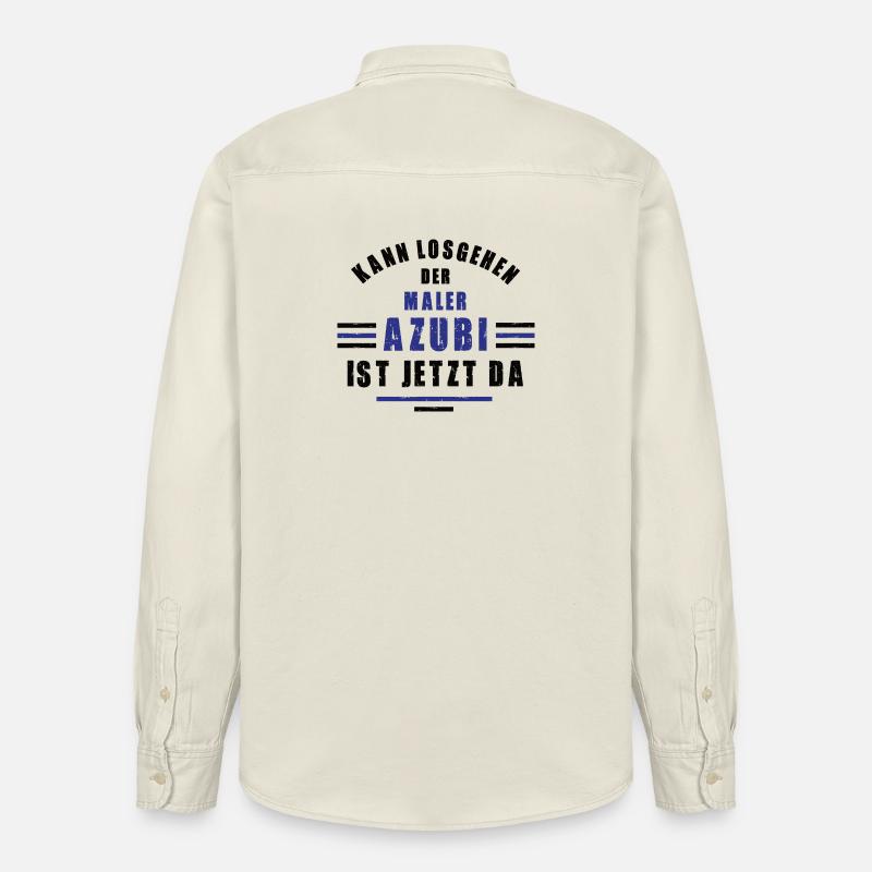 Trainee painter apprenticeship training painter training - Relaxed Fit Unisex Organic Shirt by Stanley/Stella - soft Ecru