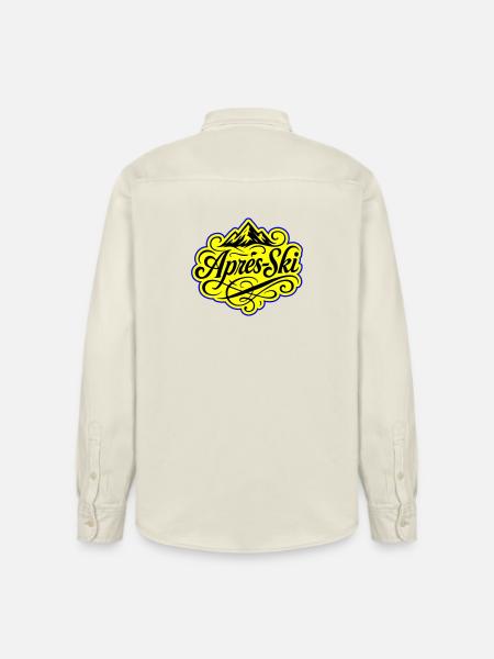 Après-ski Mountains Alps - Relaxed Fit Unisex Organic Shirt by Stanley/Stella - soft Ecru