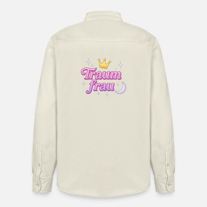 traumfrau / y2k statement spitzname design  - Relaxed Fit Unisex Organic Hemd von Stanley/Stella - Natur