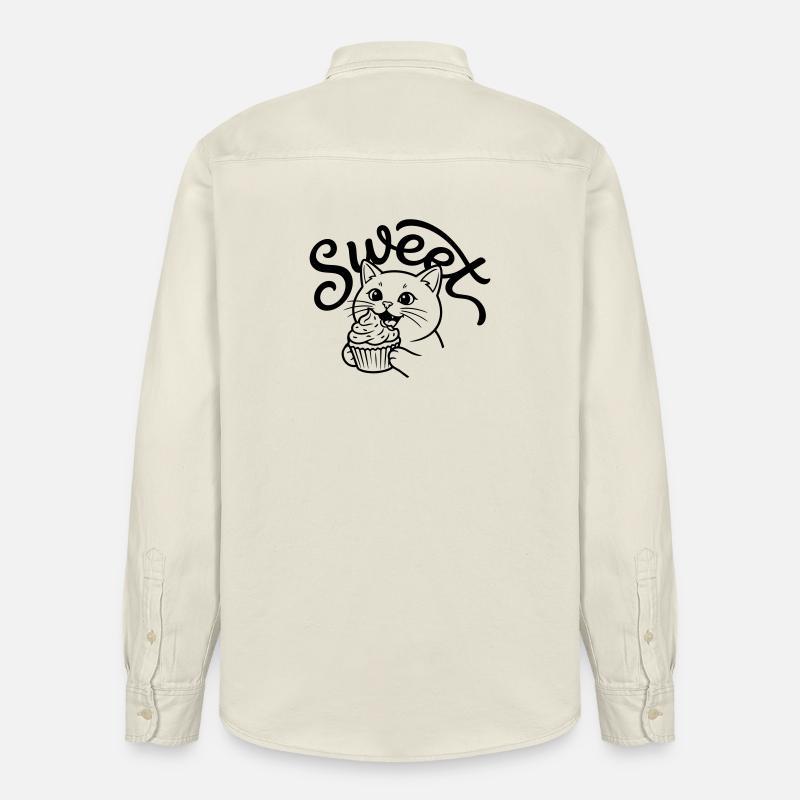 cupcake - Relaxed Fit Unisex Organic Shirt by Stanley/Stella - soft Ecru