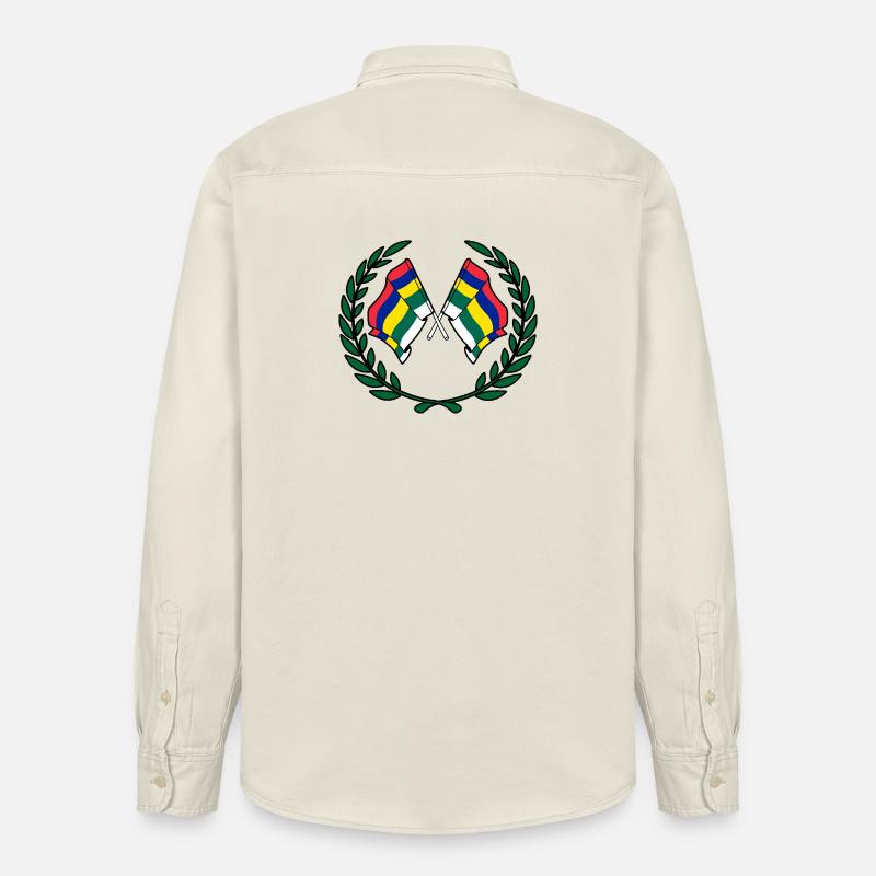 Terschelling Laurel Custom – Island Edition - Relaxed Fit Unisex Organic Hemd von Stanley/Stella - Natur