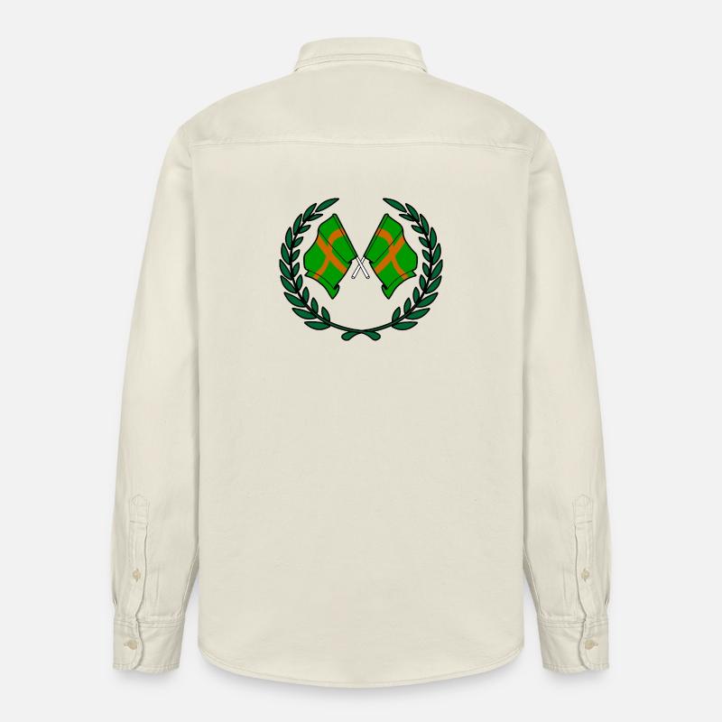 Walking Crest Custom - Relaxed Fit Unisex Organic Hemd von Stanley/Stella - Natur