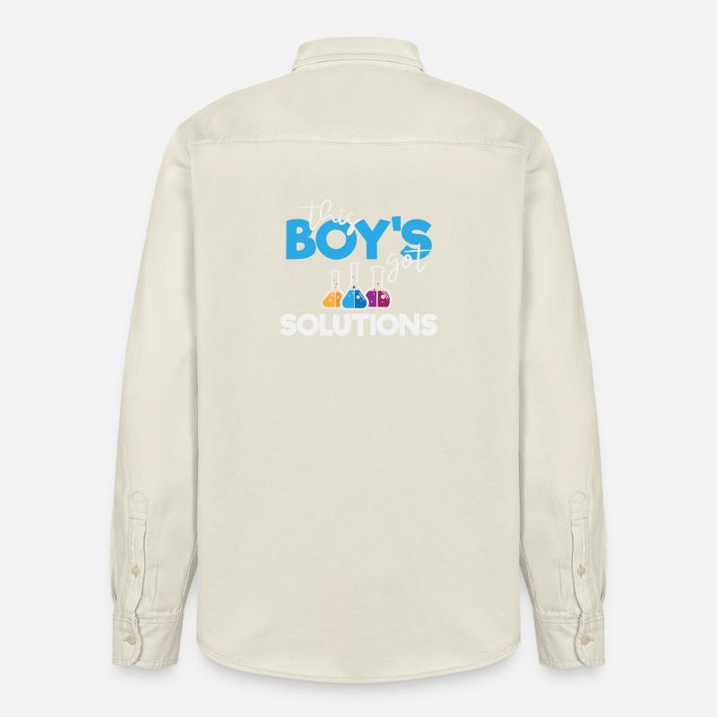 Ce garçon a des solutions - Chemise unisexe coupe décontractée bio Stanley/Stella - écru doux