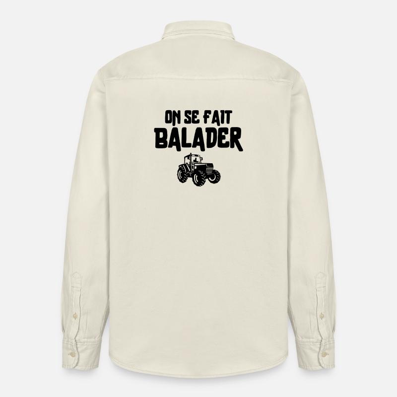 Bauer, Bauer, Bauer, Traktor - Relaxed Fit Unisex Organic Hemd von Stanley/Stella - Natur