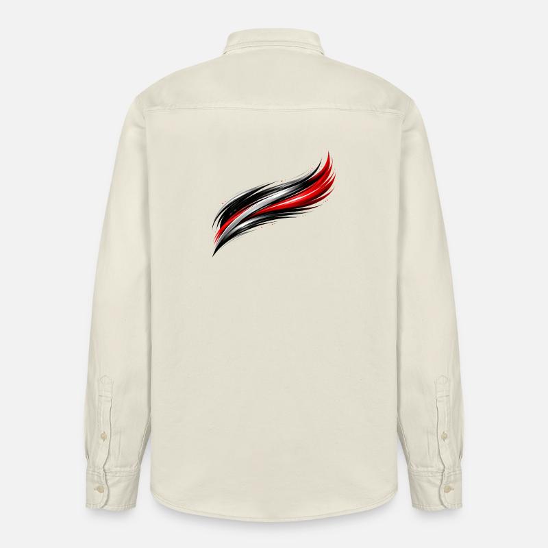 Sportliches Trikot Design Dynamischer Effekt - Relaxed Fit Unisex Organic Hemd von Stanley/Stella - Natur