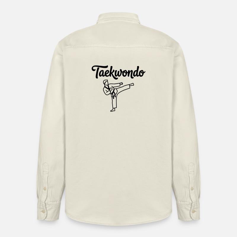 Taekwondo - Chemise unisexe coupe décontractée bio Stanley/Stella - écru doux