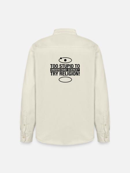 science-religion - Relaxed Fit Unisex Organic Hemd von Stanley/Stella - Natur