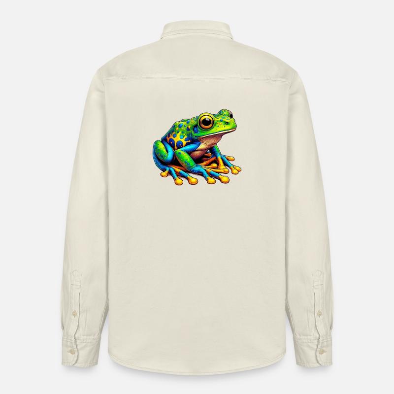 Grenouille - Chemise unisexe coupe décontractée bio Stanley/Stella - écru doux