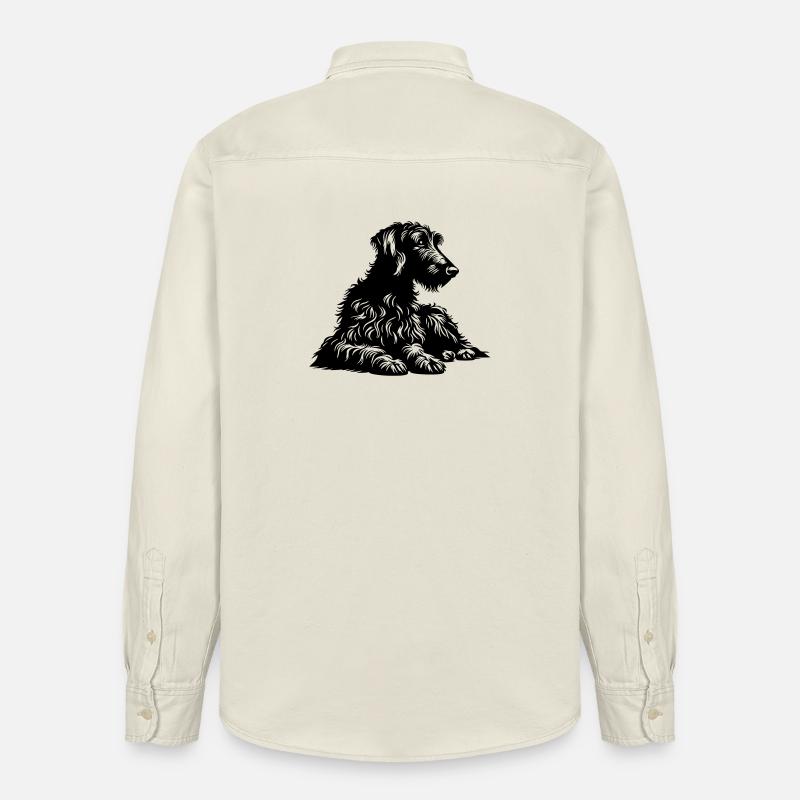 Scottish Deerhound - Relaxed Fit Unisex Organic Hemd von Stanley/Stella - Natur