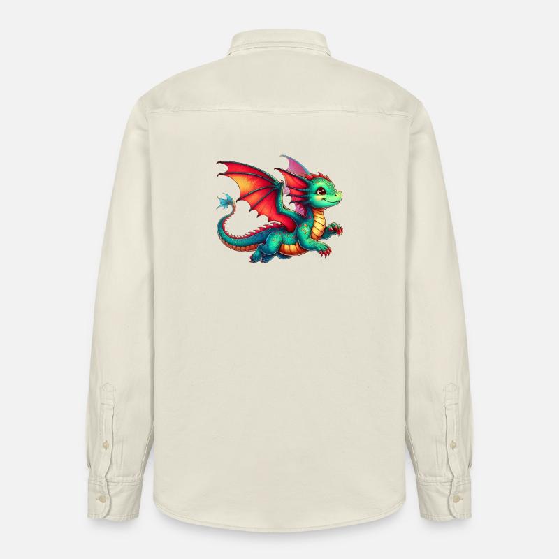 Dragon - Chemise unisexe coupe décontractée bio Stanley/Stella - écru doux