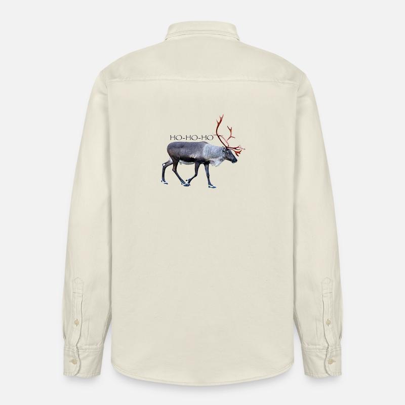 HOHOHO - Chemise unisexe coupe décontractée bio Stanley/Stella - écru doux
