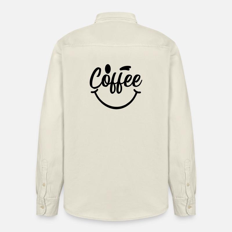 Coffee_Smile - Relaxed Fit Unisex Organic Hemd von Stanley/Stella - Natur