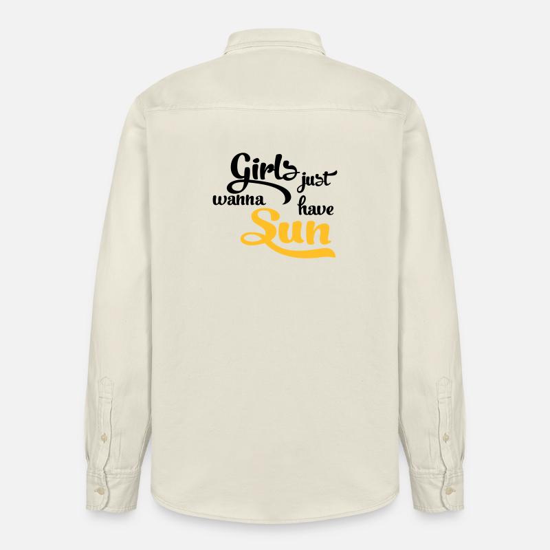 Sonne - Relaxed Fit Unisex Organic Hemd von Stanley/Stella - Natur