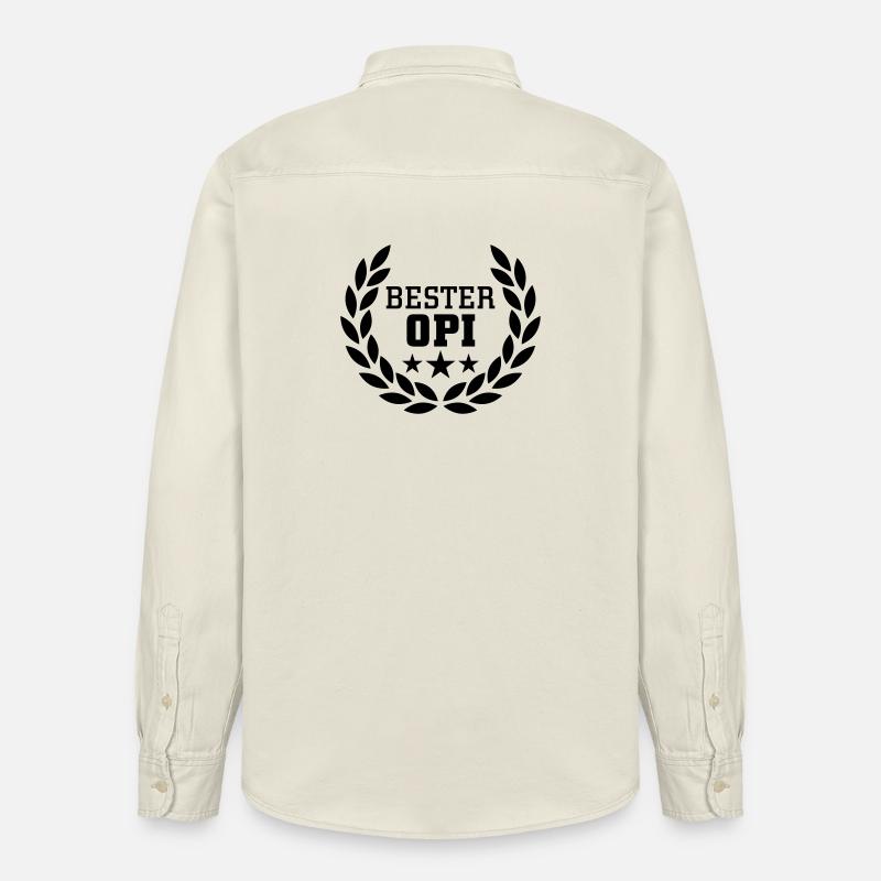 Bester Opi - Relaxed Fit Unisex Organic Hemd von Stanley/Stella - Natur