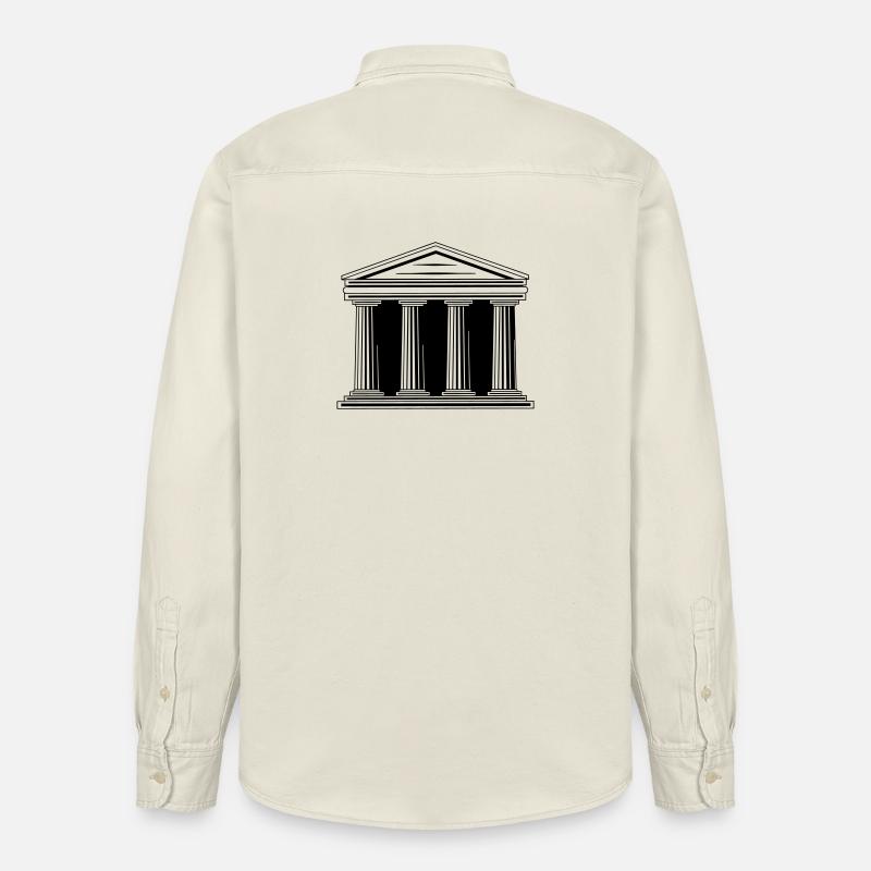 Logo du palais de justice - Chemise unisexe coupe décontractée bio Stanley/Stella - écru doux