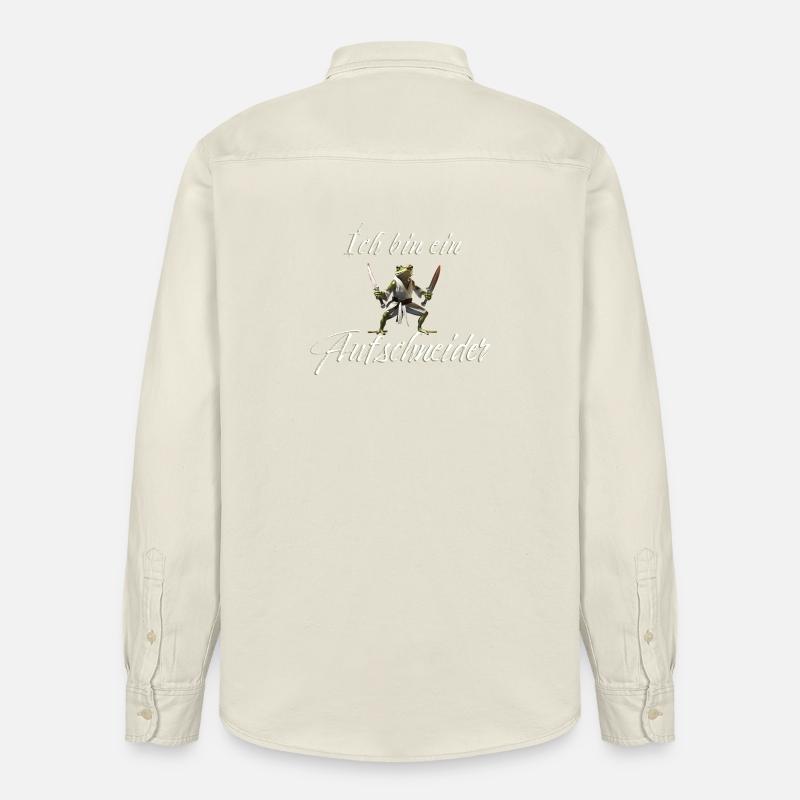 Ich bin ein Aufschneider - Relaxed Fit Unisex Organic Hemd von Stanley/Stella - Natur