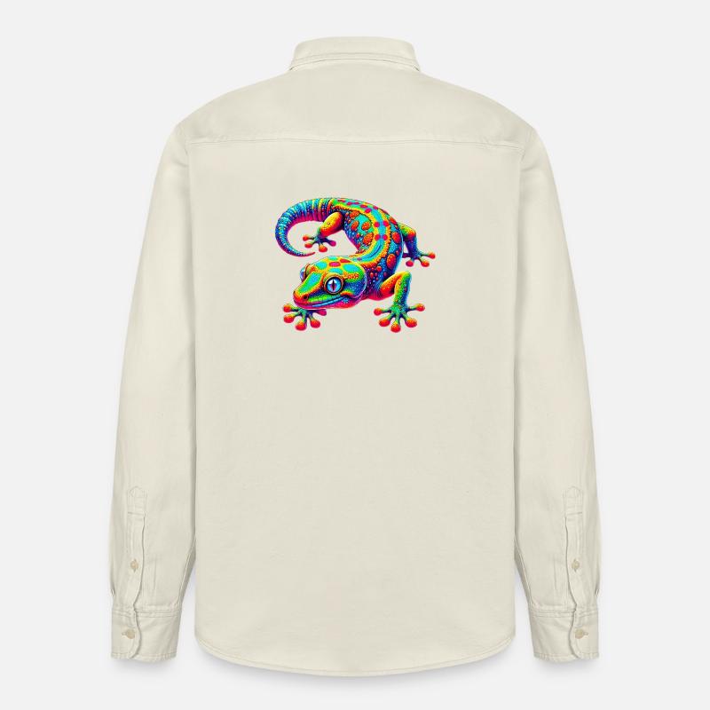 Gecko - Chemise unisexe coupe décontractée bio Stanley/Stella - écru doux
